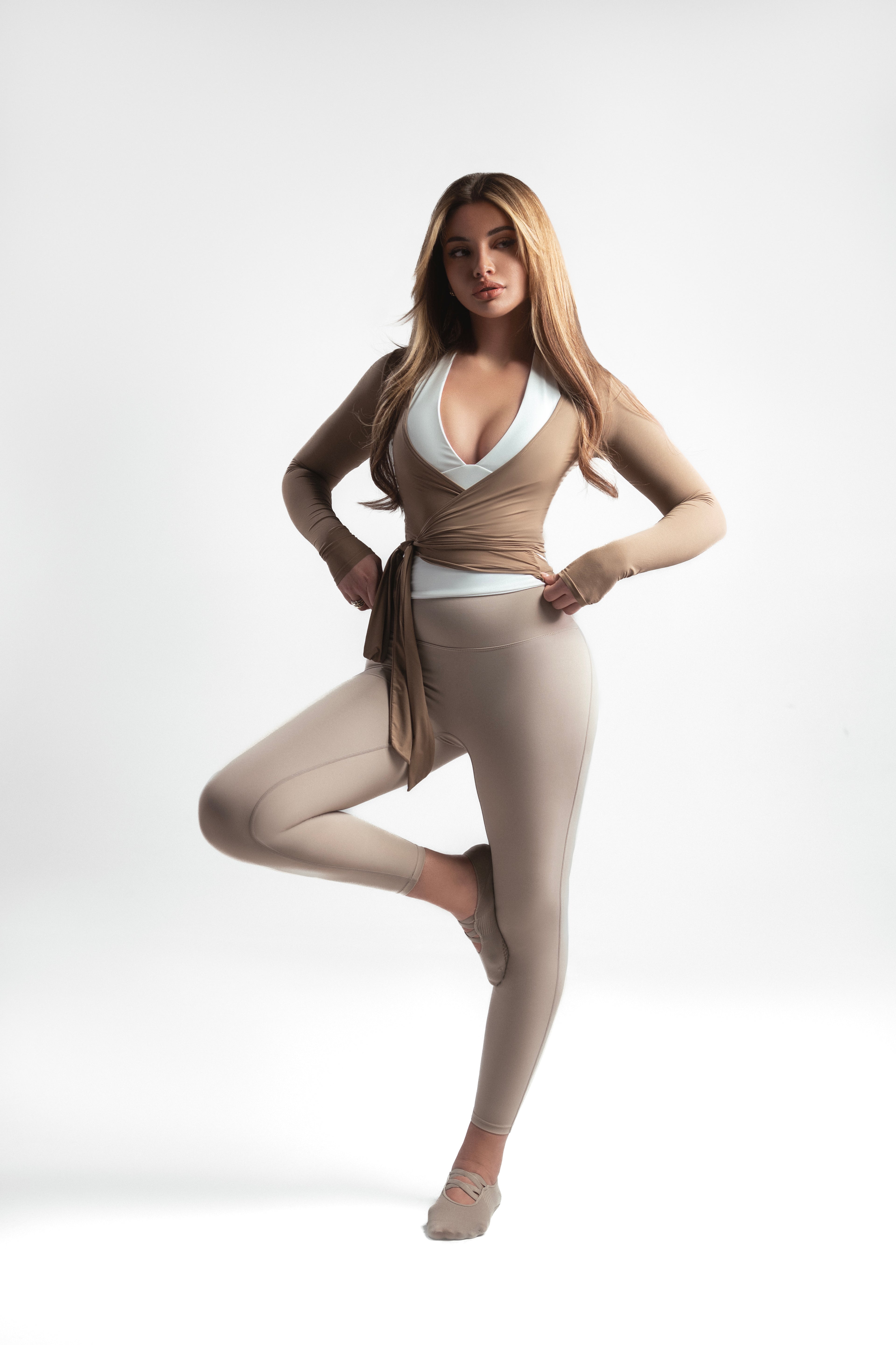 Mocha Wrap Top
